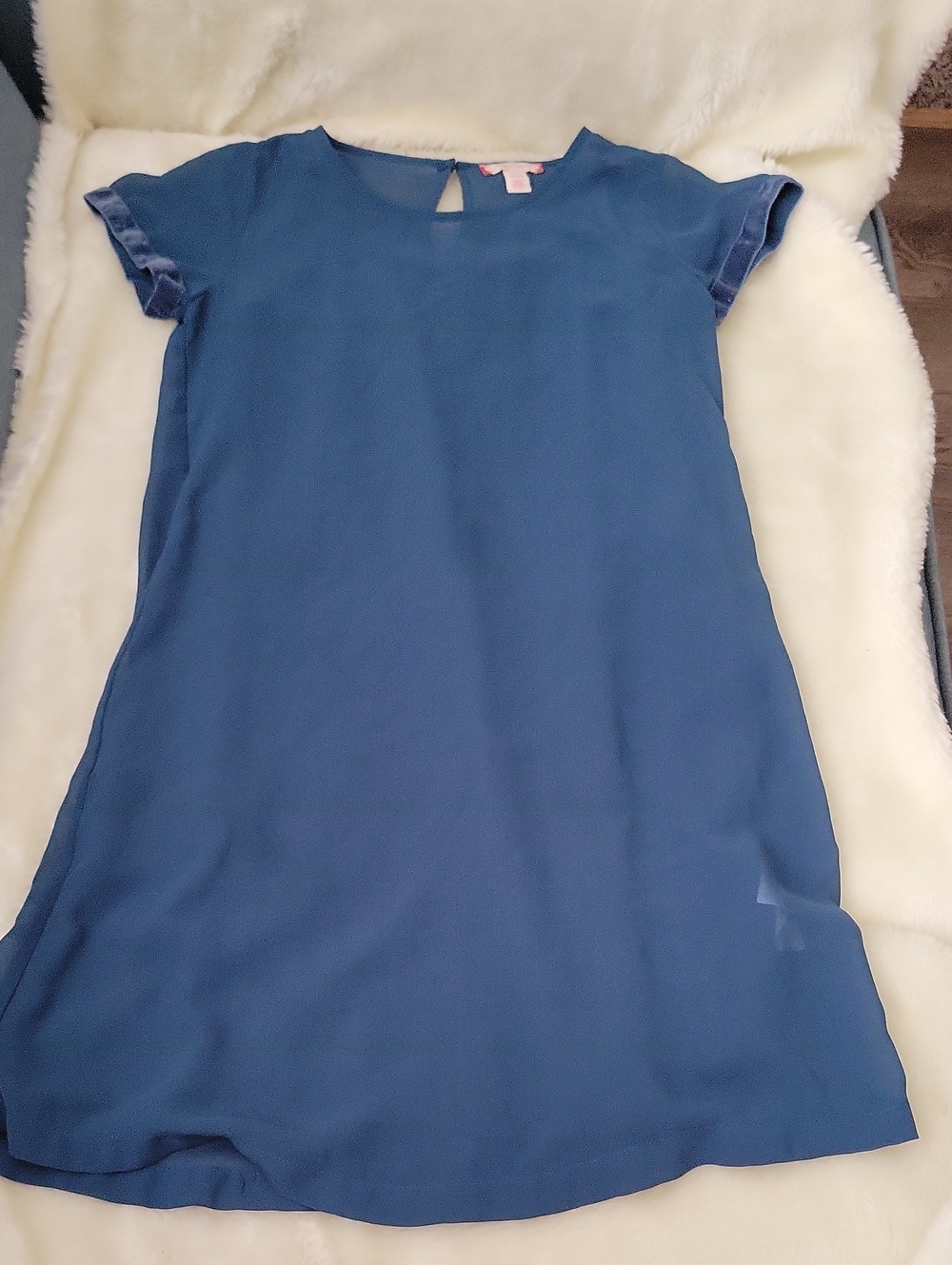 RUBY & BLOOM Girls' Blue Short Sleeve Casual Dress. Size 8/10